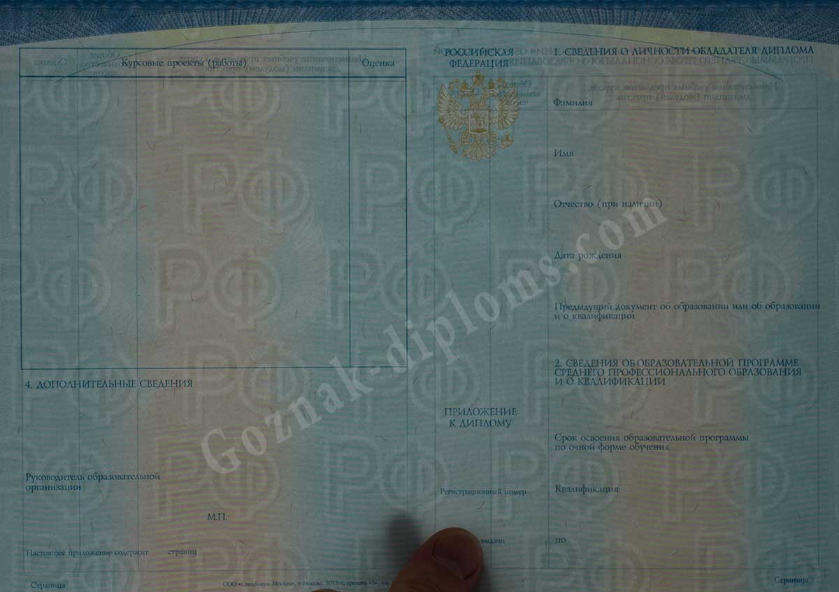 Диплом техникума или колледжа 2014-2026
